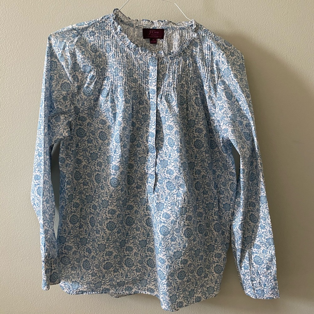 JCrew Liberty fabric blouse M